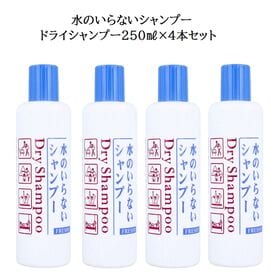 【250mL×4本セット】水のいらないシャンプー（ボトルタイプ）