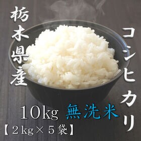 【計10kg(2kg×5袋)】新米 令和6年産 栃木県産コシヒカリ 無洗米