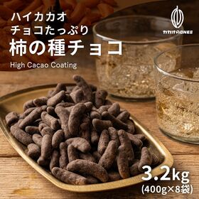 【予約受付】10/20~順次出荷【3.2kg(400g×8袋)】チョコたっぷり柿の種チョコ | チョコレートの甘さと、柿の種の辛さがベストマッチ！分厚めのリッチチョコレート仕様！