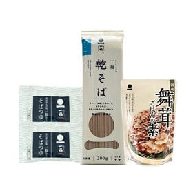 一福の乾そば200g（そばつゆ付）＋舞茸ごはんの素