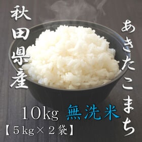 【計10kg/5kg×2袋】新米 令和6年産 秋田県産 あきたこまち 無洗米