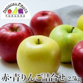 【長野/青森】2.5kg  赤・青りんご詰合せ