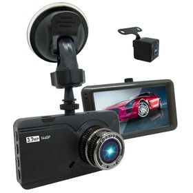 【3.7メガピクセル】QHD 1440P ドライブレコーダー | フルHD 360万画素 広角 小型ドラレコ 3.2インチ液晶画面 動体検知 衝撃検知