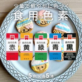 【5色各5個】共立 ホームメイド 食用色素 | 少量でお菓子に鮮やかな色を付けることができる食用色素です。