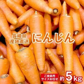 【予約受付】11/15~順次出荷【約5kg】長崎にんじん （ご家庭用）