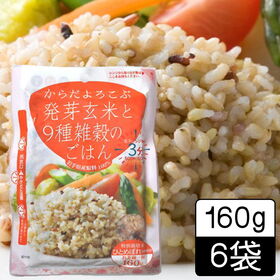 【160g×6袋】からだよろこぶ発芽玄米と9種雑穀のごはん ／パックご飯／レンジ調理