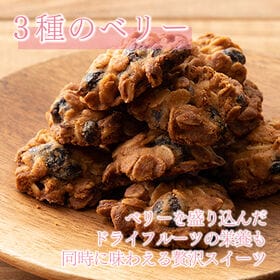 【日替数量限定】【200g】ヘルシーオートミールクッキー(3種のベリー)※割れ欠けあり【先行チケット利用NG】