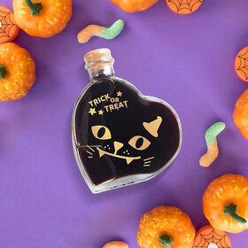 【200ml】ハロウィン ハート ワインボトル 《キャット》