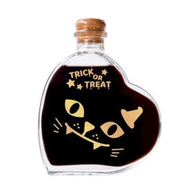 【200ml】ハロウィン ハート ワインボトル 《キャット》