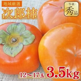 【予約受付】11/1~順次出荷【3.5kg/12~17玉】《秀品》地域厳選 次郎柿 | カリカリ食感からトロトロまで甘みが特徴♪