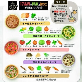 【計20食/5種各2食×2袋】アスザックフーズ 17品目の野菜ときのこが摂れるスープセット