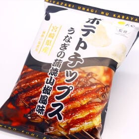 【120g×15袋】ポテトチップスうなぎの蒲焼山椒風味 食欲をそそる香ばしさと豊かな風味が絶妙♪