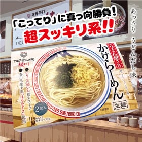 【計4食(2箱×2食入)】うどん屋さんのかけらーめん いりこの効いた粉末スープ付