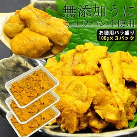 【300g】生ウニ　無添加　お徳用　ミョウバン不使用 | V2グレードバラ盛り