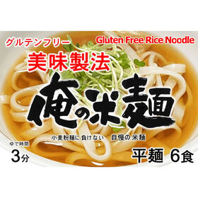 【計720g/120gx6袋】俺の米麺 平麺 -美味製法-