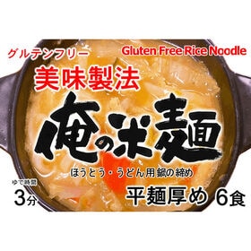 【計720g/120gx6袋】俺の米麺 平麺 厚め