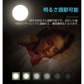 【電球色】LEDタッチライト（電池式）明るさ調整可