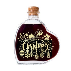 【200ml】クリスマスハートボトル 赤ワイン