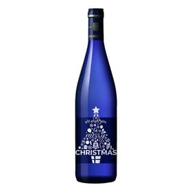 【750ml】クリスマスツリー ブルーボトル 白ワイン