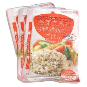 【日替数量限定】【160g ×36食】からだよろこぶ発芽玄米と9種雑穀のごはん／パックご飯／備蓄／レンジ調理【先行チケット利用NG】