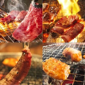 【6種2kg以上】「焼肉福袋」黒毛和牛・静岡県産ブランド豚LYB豚入り