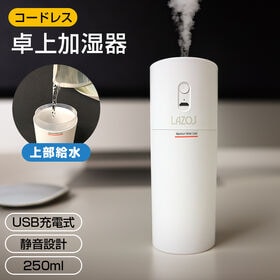 卓上加湿器 オフィス コードレス コンパクト スチーム式 usb 充電式 かわいい おしゃれ 卓上