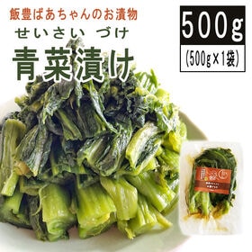 【500g】青菜漬け 500g×1袋 山形の伝統漬物 柿渋散布 農薬不使用