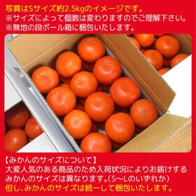 【約2.5kg(S-L)】香川県産 小原紅早生みかん