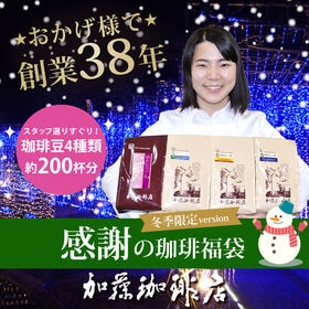 【計2kg(500g×4種)】感謝の珈琲飲み比べ 冬季限定v...