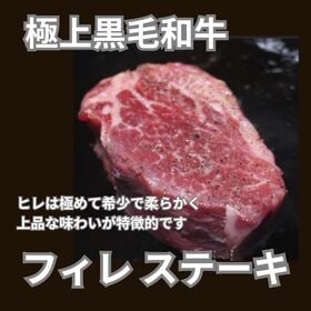 【計400g/200g×2枚】黒毛和牛 ヒレステーキ