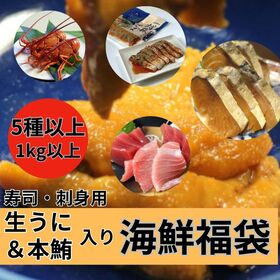 【5品以上約1kg以上】海鮮福袋（生雲丹・天然まぐろ入り） | 超お得な【海鮮福袋】贅沢に雲丹や鮪を食べつくそう！