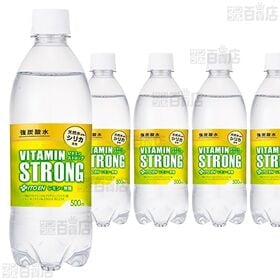 【12本】強炭酸水 ビタミンSTRONG PET 500ml [抽選サンプル]■