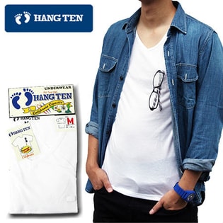 ループ付】HANG TENハンテンTシャツ ホワイト Mを税込・送料込でお試し