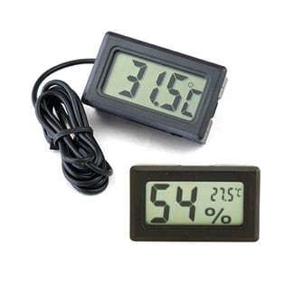 センサーコード付きデジタル温度計・ミニデジタル温湿度計2個セットを