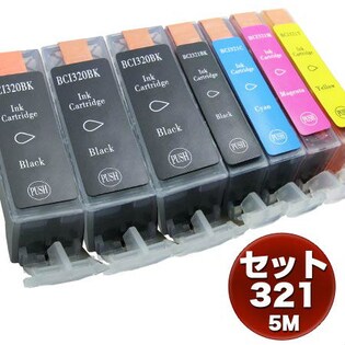 321+320/5MP+320BK＊2（計7個）】C社用互換インクを税込・送料込でお ...