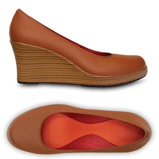 crocs closed toe wedge