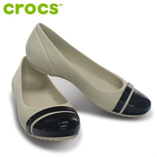 STU/BKW7】crocs正規品/cap toe flat wを税 