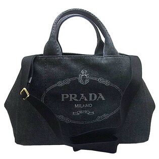 PRADA プラダ カナパ トートバッグ デニム / 1ＧＢ642 / ブラックを