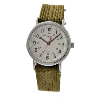 TIMEX】メンズ腕時計 / T2N651 / 文字盤：アイボリー/ベルト：カーキ /  H約38mm×W約38mm×D約9mmを税込・送料込でお試し｜サンプル百貨店 | TIMEX