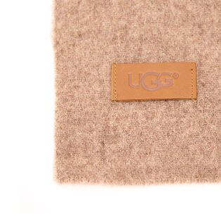 ストーミーグレーヘザー】UGG ウールマフラー WOMENS/LOGO WRAP/17509