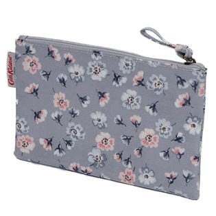 花柄グレー Cath Kidston キャスキッドソン Zip Purse ジップパース ポーチ を税込 送料込でお試し サンプル百貨店 Cath Kidston