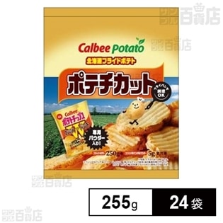 【24袋】 北海道フライドポテト ポテチカット+コンソメWパンチ味パウダー 255g (250g+シーズニング5g)