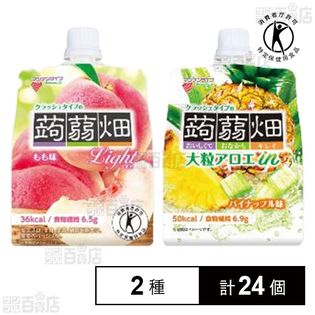 特定保健用食品 クラッシュタイプの蒟蒻畑ライト もも味 150g 大粒アロエinクラッシュタイプの蒟蒻畑 パイナップル味 150gを税込 送料込でお試し サンプル百貨店 株式会社マンナンライフ