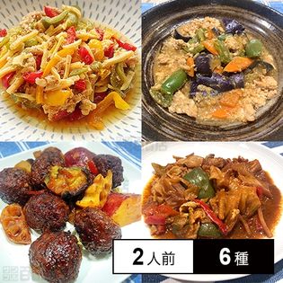 冷凍]ミールキット 2人前×6種(酢豚、八宝菜、回鍋肉、麻婆茄子