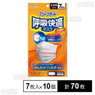 プリーツガード 呼吸快適マスク 小さめ 7枚入