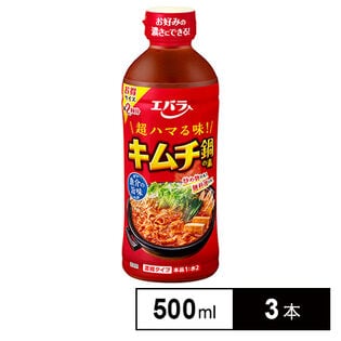 エバラ食品 キムチ鍋の素 500ml×3本