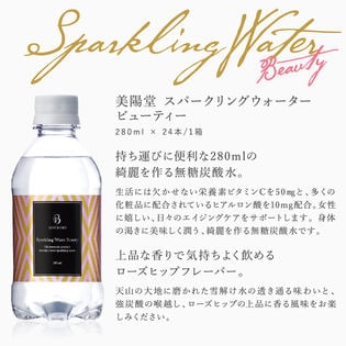 280ml 24本 ローズヒップフレーバー 美陽堂スパークリングウォータービューティー 美容炭酸水を税込 送料込でお試し サンプル百貨店 美陽堂 Biyoudo