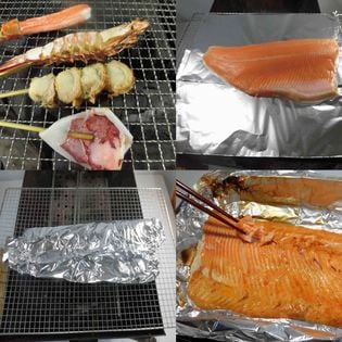 5人前セット 海鮮bbq エビ カニ ホタテ イカ サケ 5種セット 串付きを税込 送料込でお試し サンプル百貨店 橋本魚市場株式会社