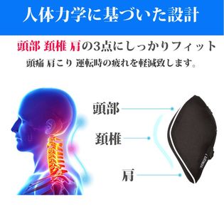 ネックパッド クッション 車 首 ドライブ 運転 頭痛 肩こり ヘッドレスト 低反発 車用を税込 送料込でお試し サンプル百貨店 Islandin アイランディン