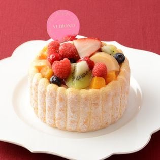 4号 直径12cm 贅沢フルーツのシャルロットケーキを税込 送料込でお試し サンプル百貨店 六本木アマンド